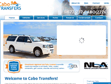 Tablet Screenshot of cabotransfers.com